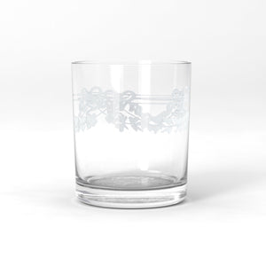 Antik tumblerglas med dekor