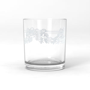 Antik tumblerglas med dekor